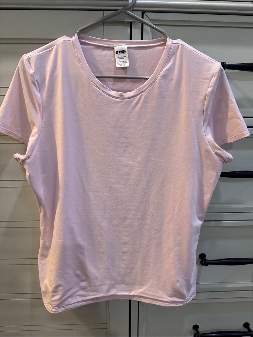 PINK - base compression tee in Pale Pink